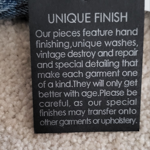 Design Lab Lord & Taylor Distressed Denim Jacket - Picture 5 of 7